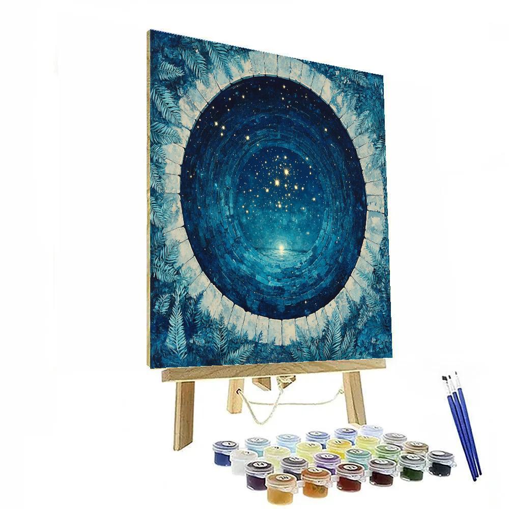 Frida Kahlo Inspired Cenote Star Cradle paint by color