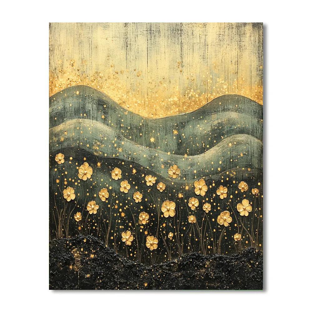 Frida Kahlo Inspired Chaparral Ember Bloom paint by numbers