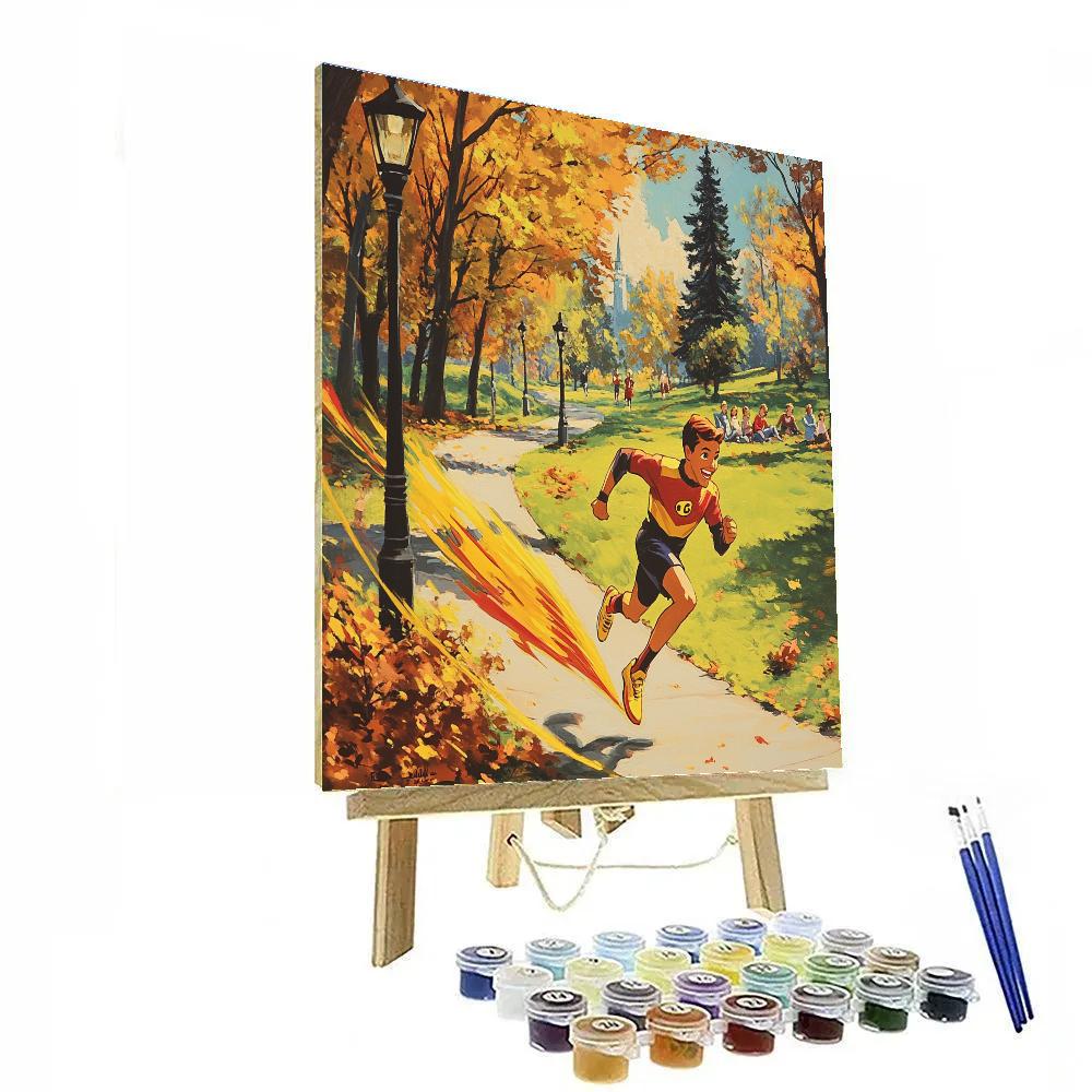 Dash Parr Park Sprint Challenge Disney Inspired Number painting