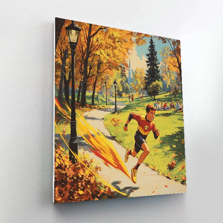 Dash Parr Park Sprint Challenge Disney Inspired Number painting