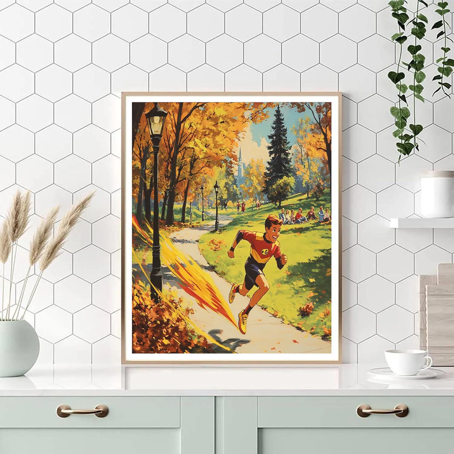 Dash Parr Park Sprint Challenge Disney Inspired Number painting