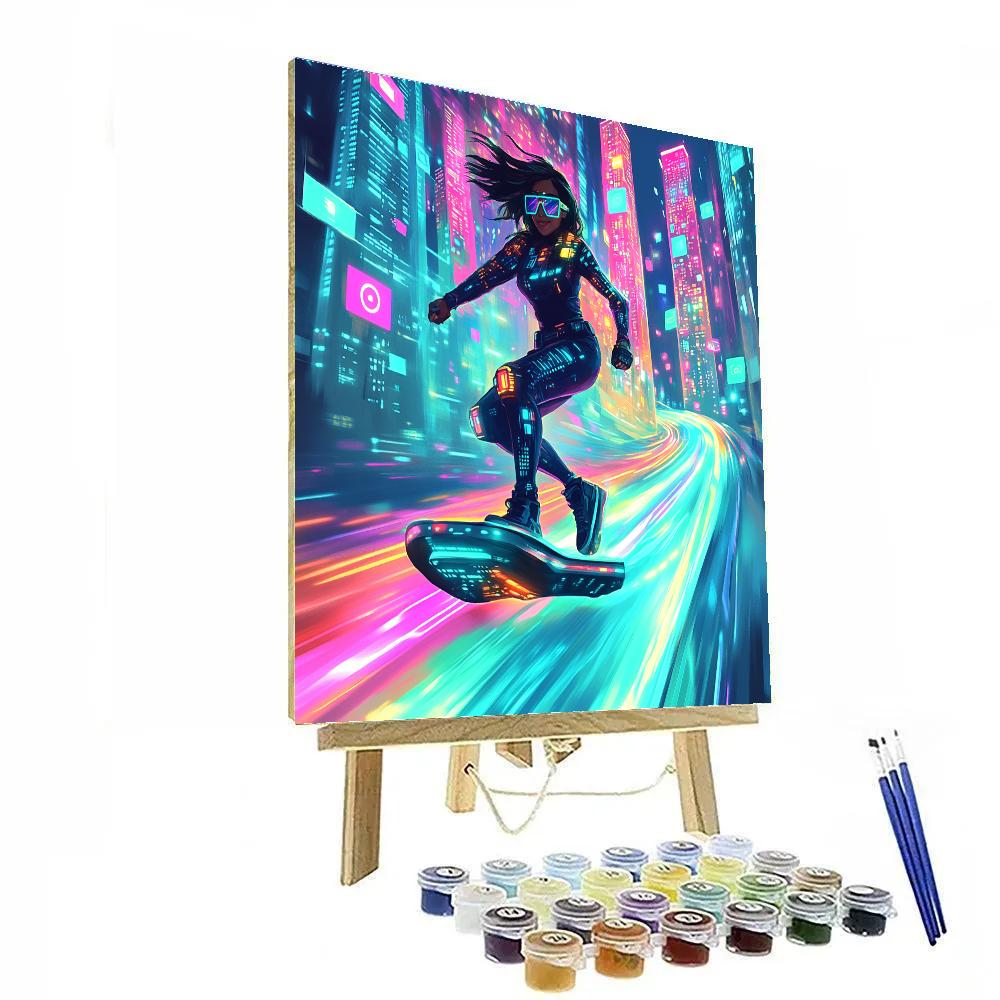 Yesss Trendy Data Stream Surf Disney Inspired Number painting