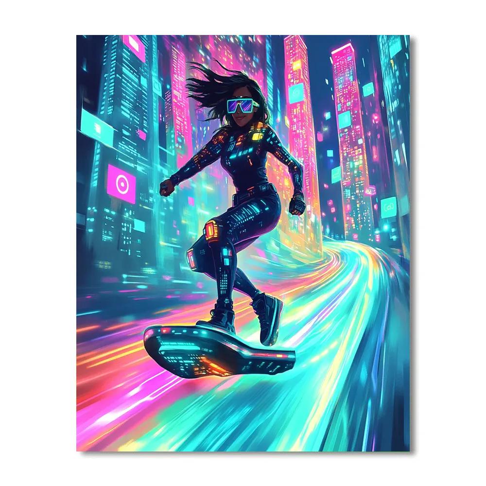 Yesss Trendy Data Stream Surf Disney Inspired Number painting