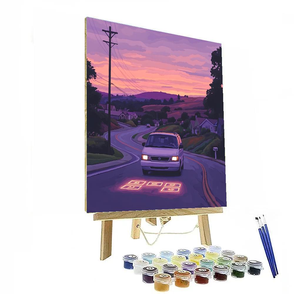 Laurel Lightfoot Suburban Drive Spell Route Disney Inspired paint by color