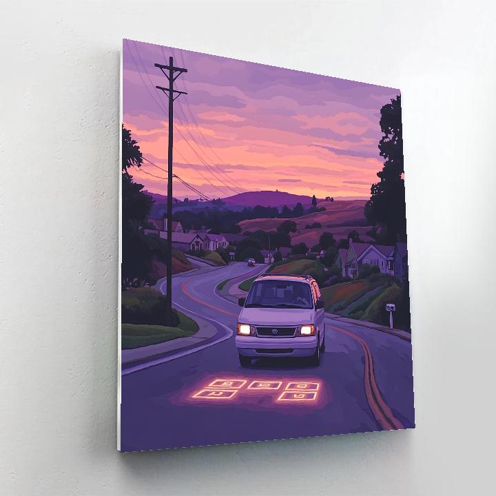 Laurel Lightfoot Suburban Drive Spell Route Disney Inspired paint by color
