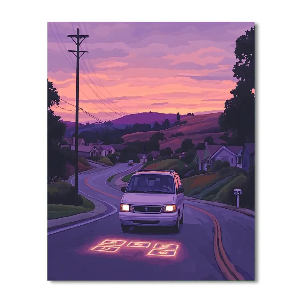 Laurel Lightfoot Suburban Drive Spell Route Disney Inspired paint by color