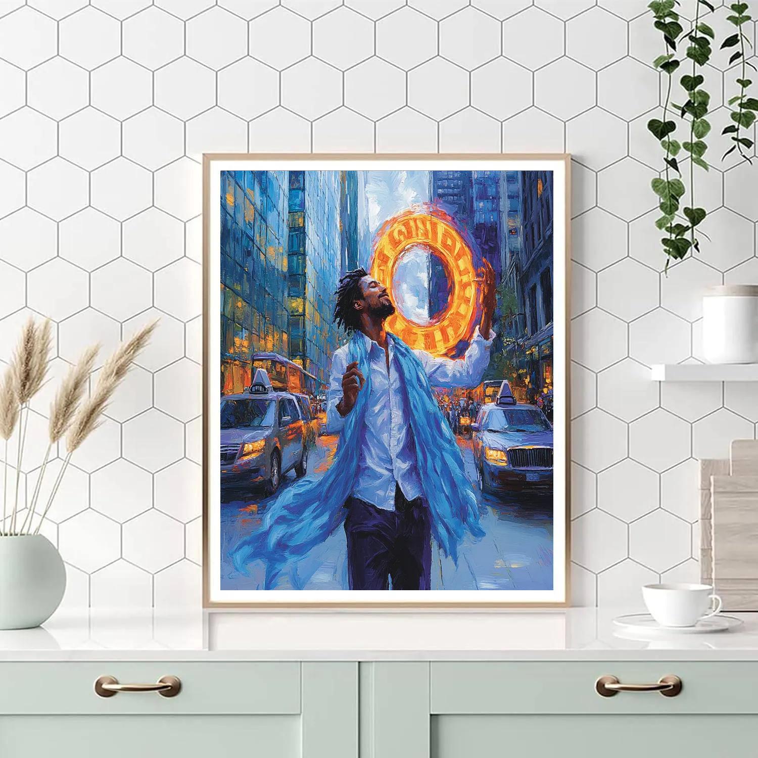 Moonwind Sidewalk Sign Spinner Groove Disney Inspired Number painting