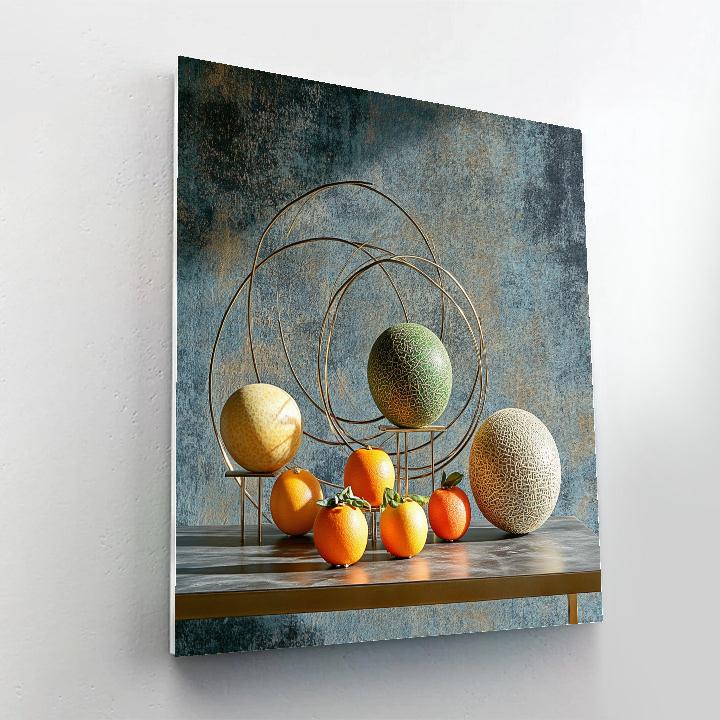 Paul Cezanne Inspired Planetary Still Life With Orbits painting number kit