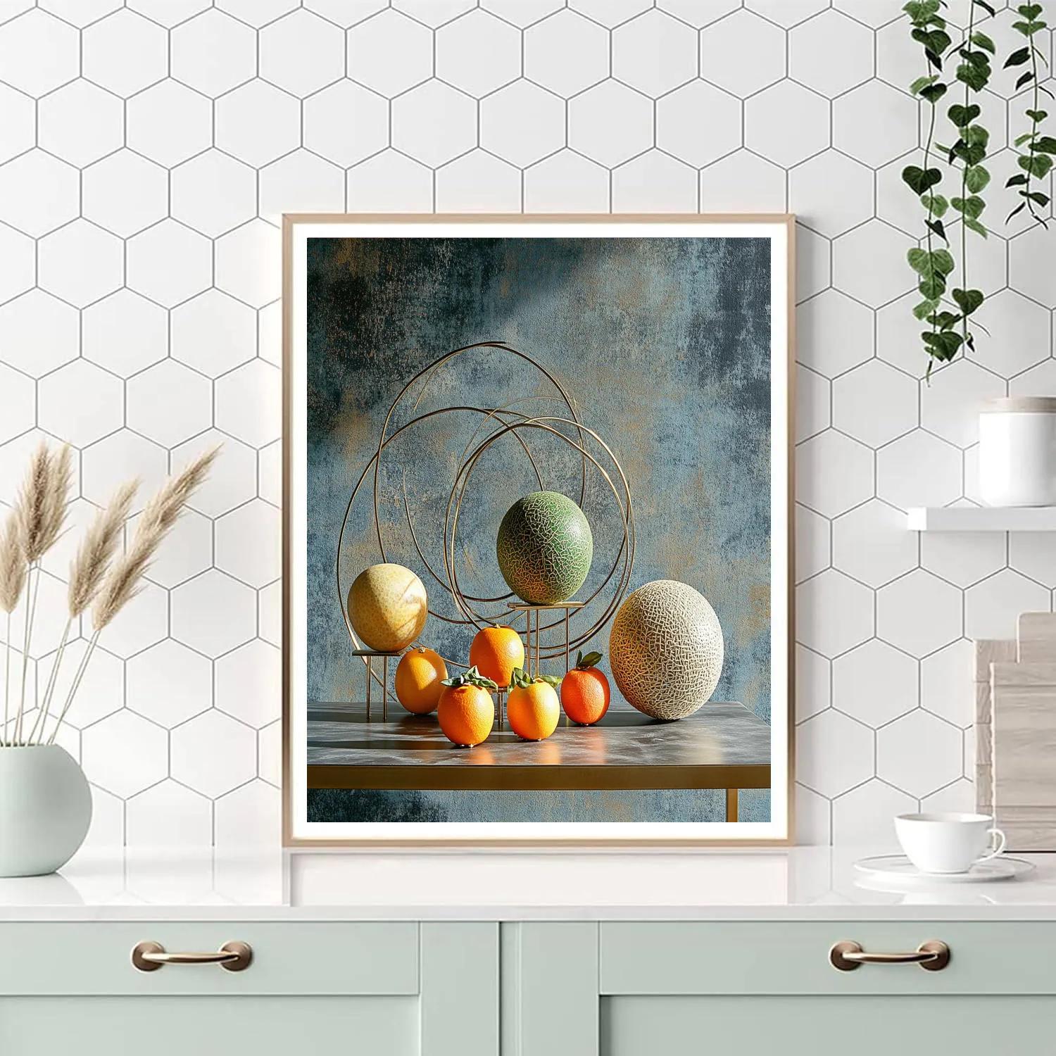 Paul Cezanne Inspired Planetary Still Life With Orbits painting number kit