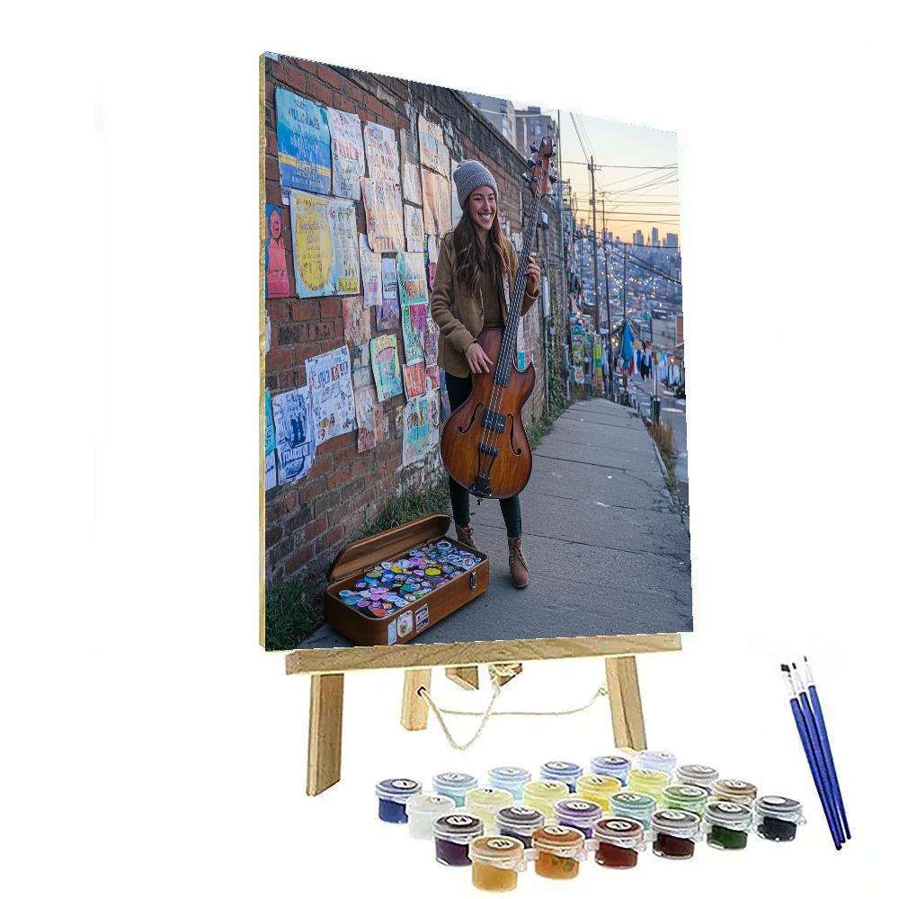 Miriam Sidewalk Jam Session Disney Inspired paint by color