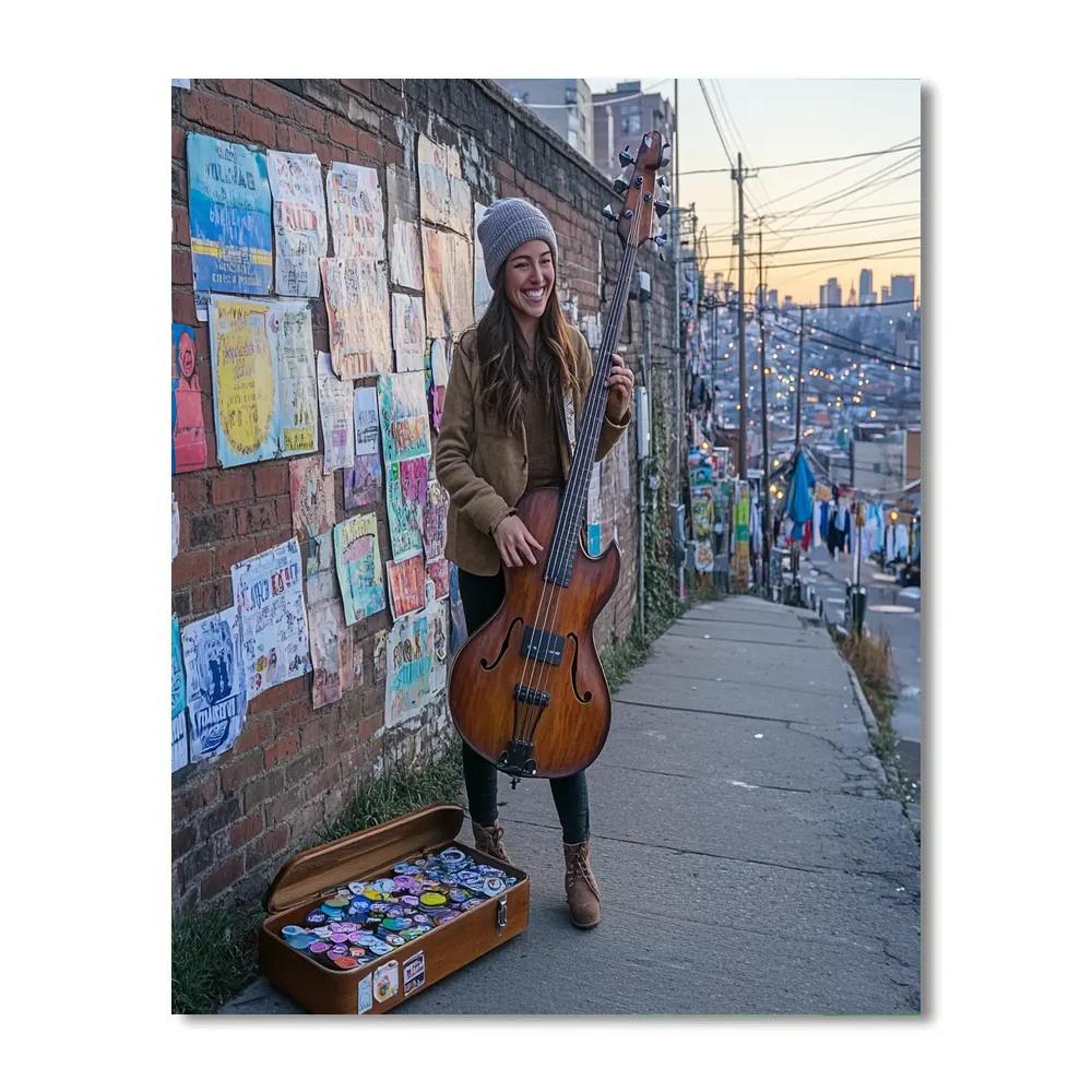 Miriam Sidewalk Jam Session Disney Inspired paint by color