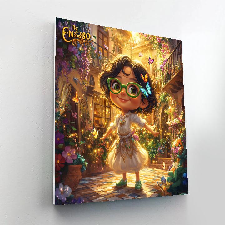 Mirabel Madrigal Miracle Courtyard Glow Disney Inspired Painting by numbers kit
