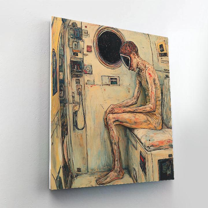 Egon Schiele Inspired Astronaut In Quarters Paint by numbers art