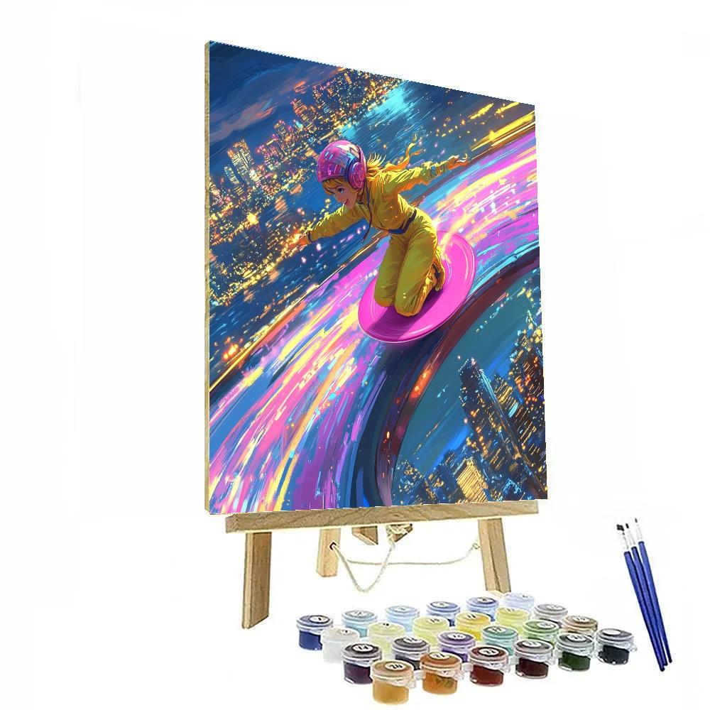 GoGo Tomago High Speed Bridge Loop Disney Inspired Paint by numbers kits