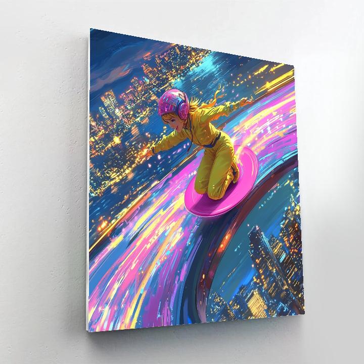 GoGo Tomago High Speed Bridge Loop Disney Inspired Paint by numbers kits
