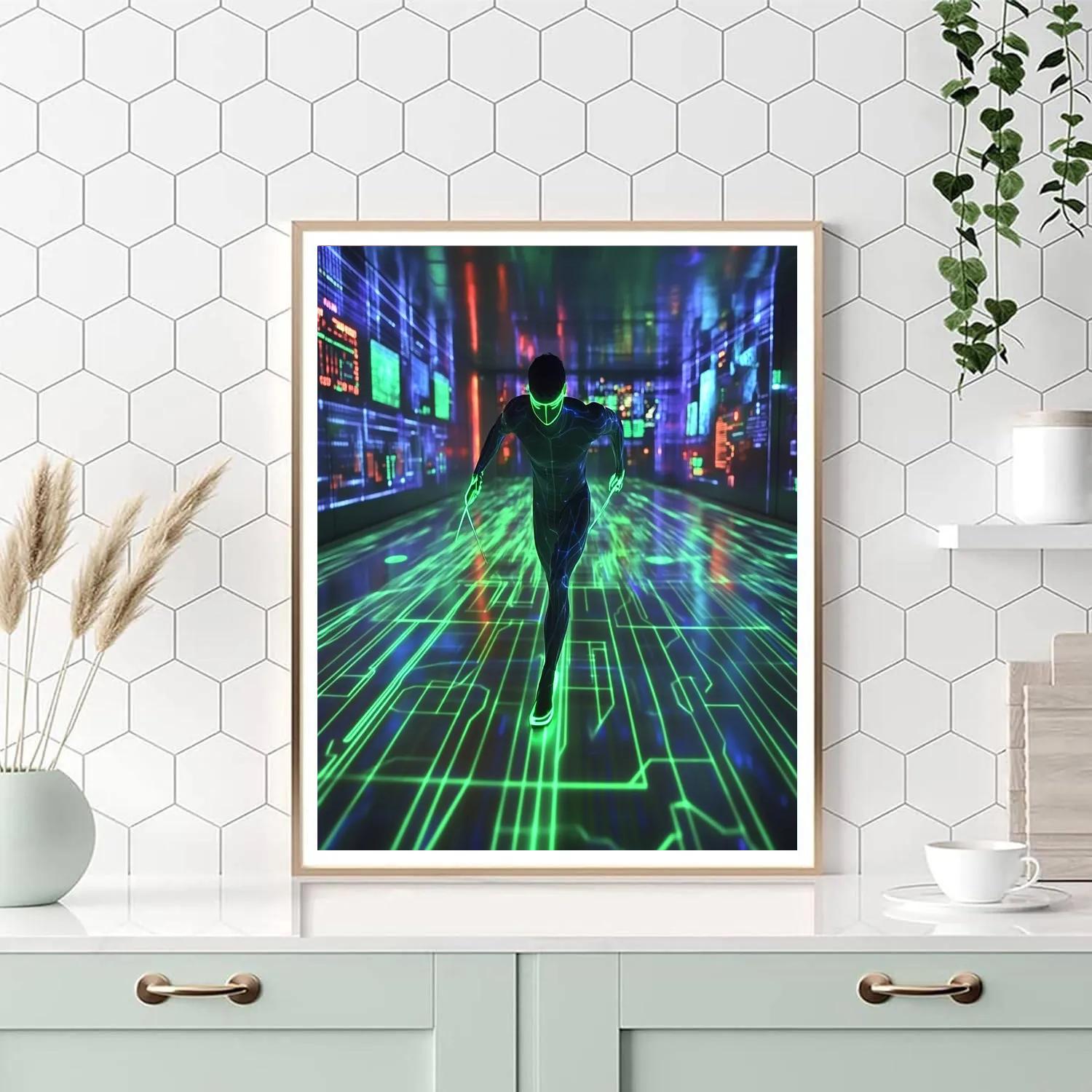 Wasabi Laser Line Training Lane Disney Inspired paint by number