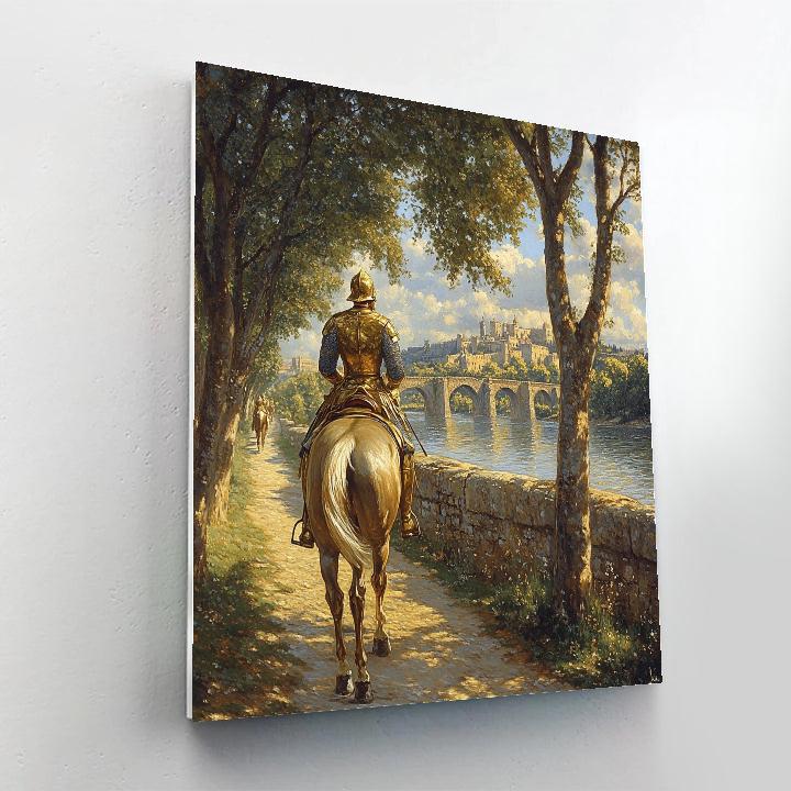 Phoebus Riverside Horse Patrol Disney Inspired DIY paint by numbers