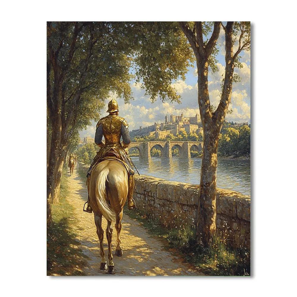 Phoebus Riverside Horse Patrol Disney Inspired DIY paint by numbers