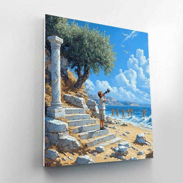 Phil Hero Training Island Steps Disney Inspired paint by color