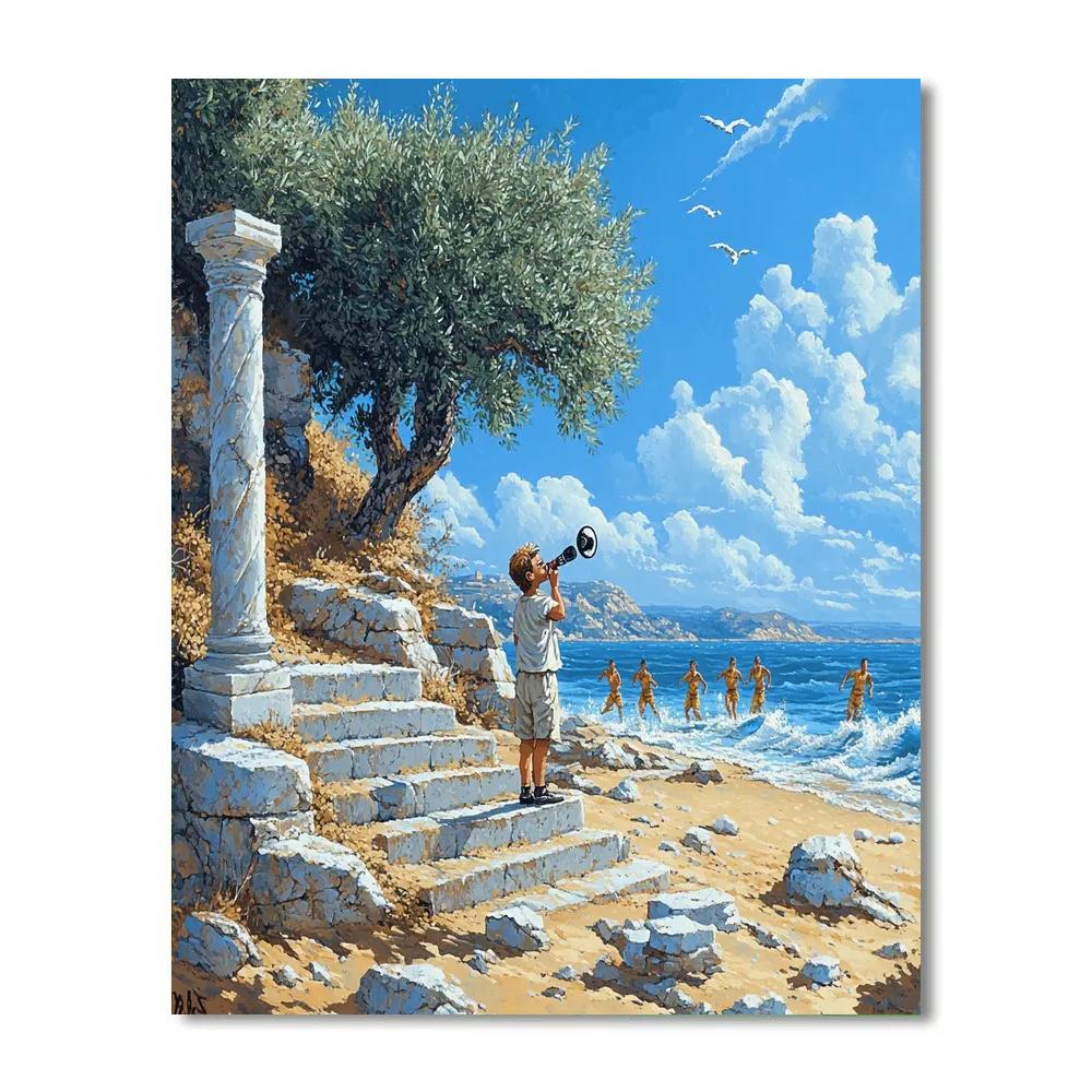 Phil Hero Training Island Steps Disney Inspired paint by color