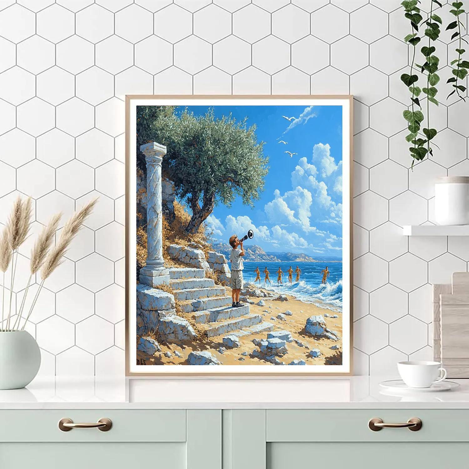 Phil Hero Training Island Steps Disney Inspired paint by color