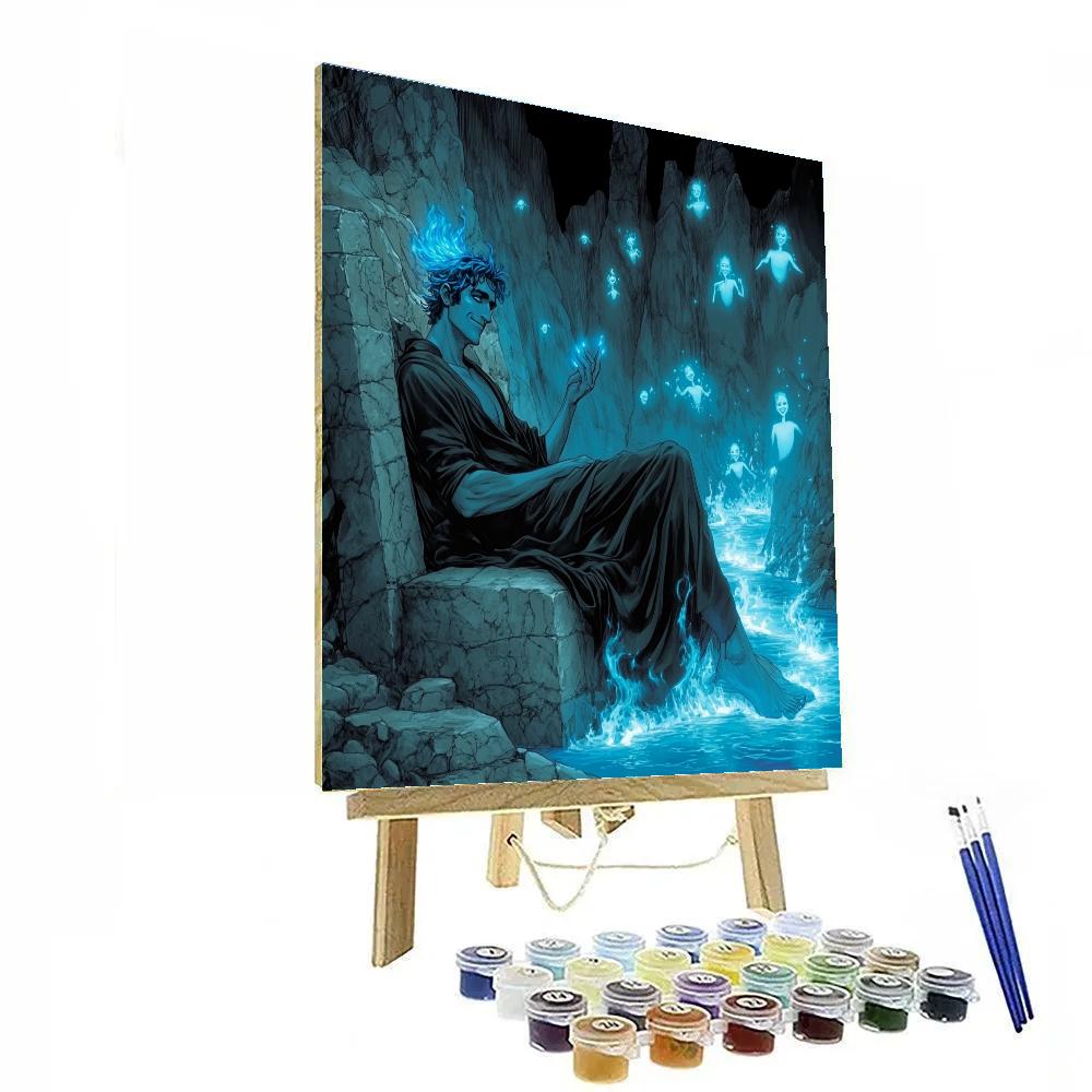 Hades Underworld Flame Lounge Chill Disney Inspired Numbered painting kits
