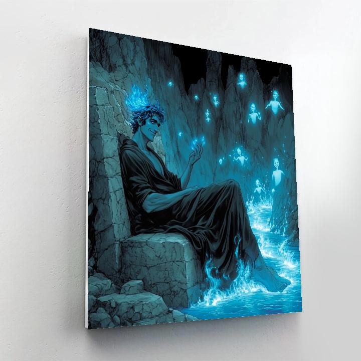 Hades Underworld Flame Lounge Chill Disney Inspired Numbered painting kits