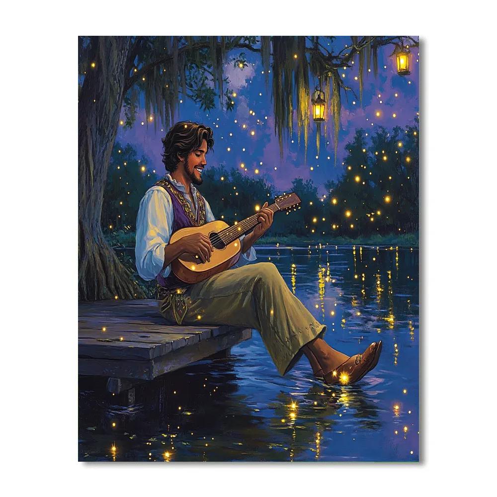 Prince Naveen Bayou Firefly Serenade Disney Inspired Numbered painting kits