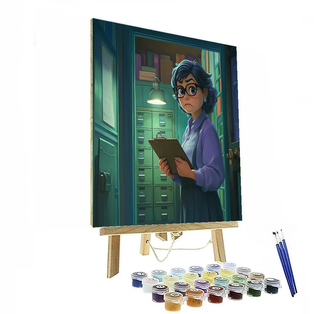 Roz Clipboard Doorway Supervision Disney Inspired DIY paint by numbers