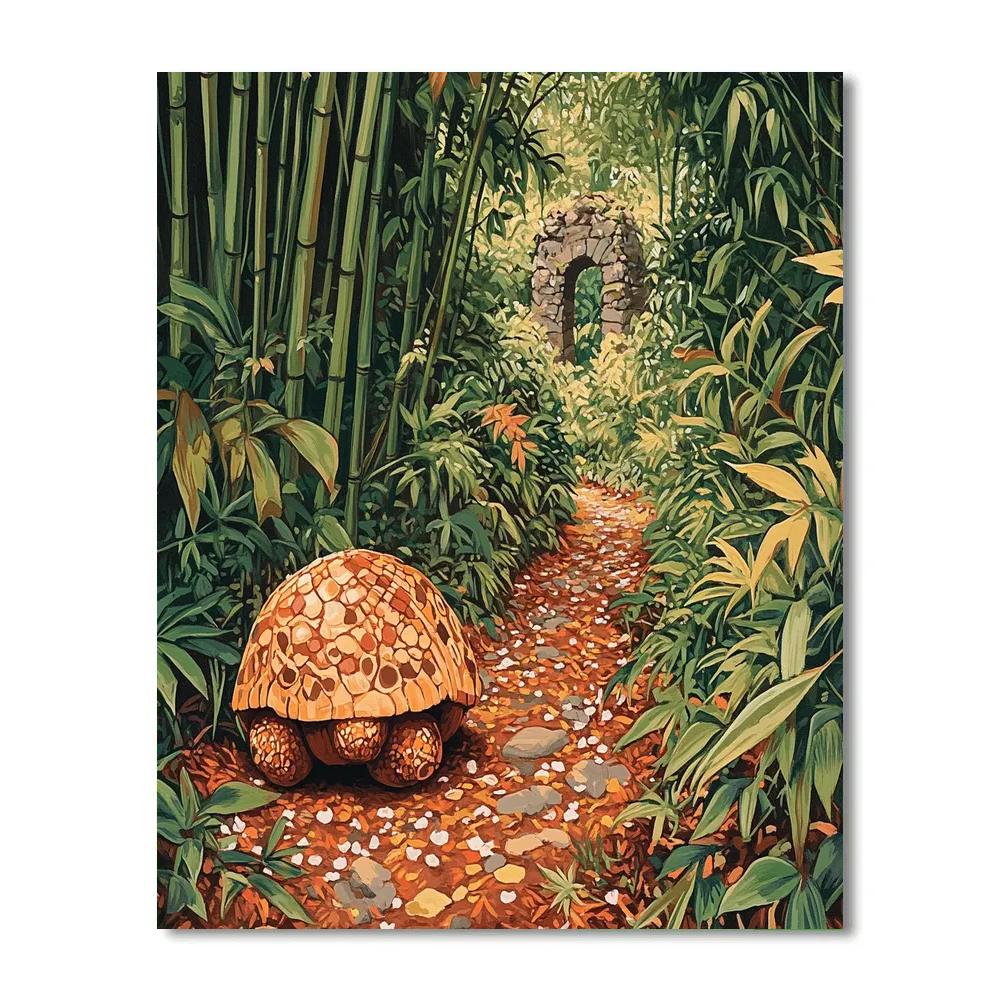 Tuk Tuk Rolling Jungle Trail Scout Disney Inspired Painting by numbers kit