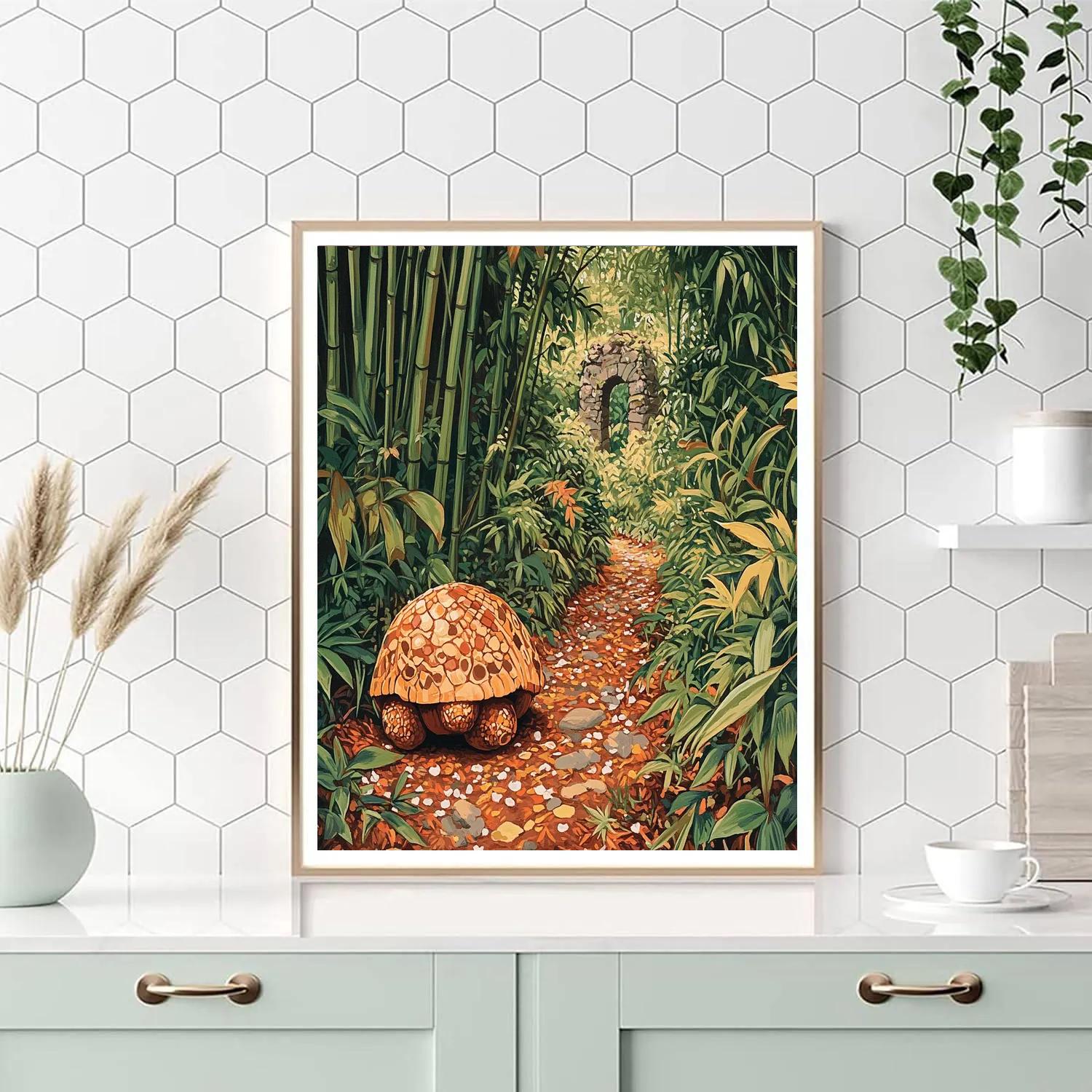 Tuk Tuk Rolling Jungle Trail Scout Disney Inspired Painting by numbers kit