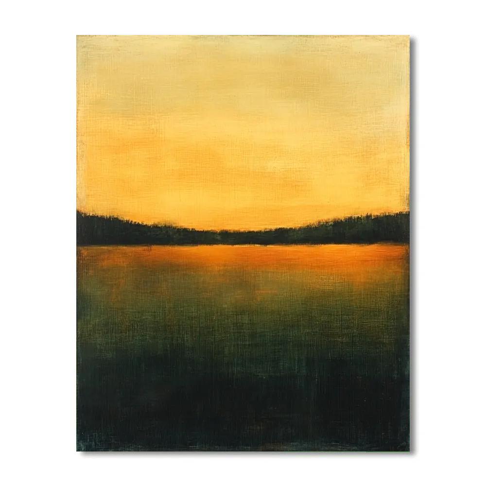 Mark Rothko Inspired Forest Edge At Dusk paint by number