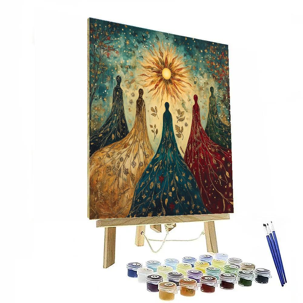 William Blake Inspired Vision Of The Seasons Painting by numbers kit