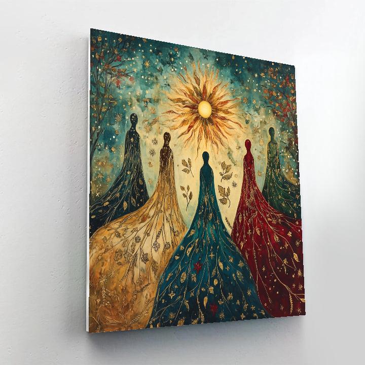 William Blake Inspired Vision Of The Seasons Painting by numbers kit