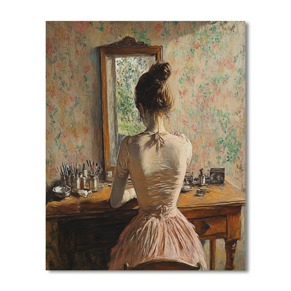 Edgar Degas Inspired Woman At Dressing Table Painting by numbers kit