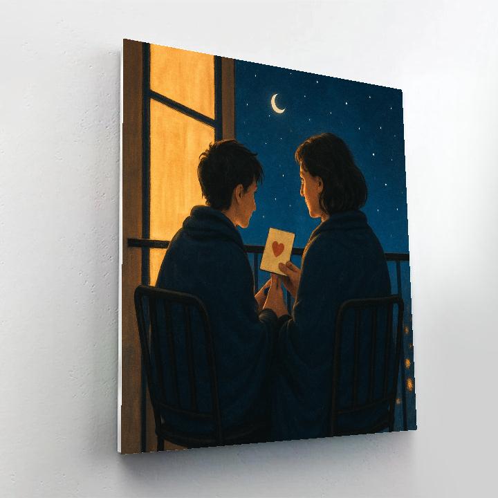 Starlit Balcony Wishes For Mom Painting by numbers kit