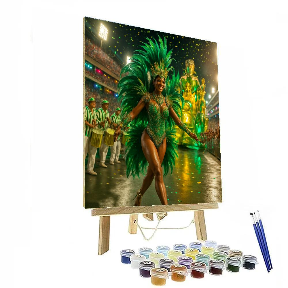 Rio Carnival Samba Parade Night Lights Painting by numbers kit