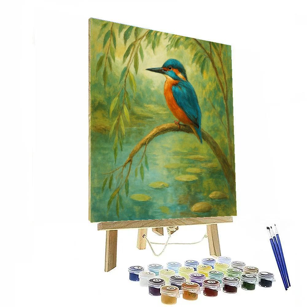 Willow Shade Kingfisher Pool Paint by numbers kits