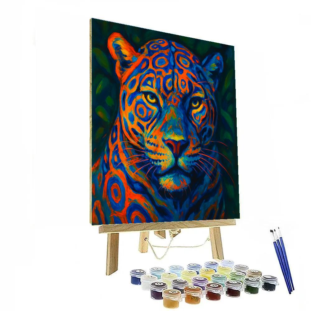 Jungle Rhythm Jaguar Paint by numbers art