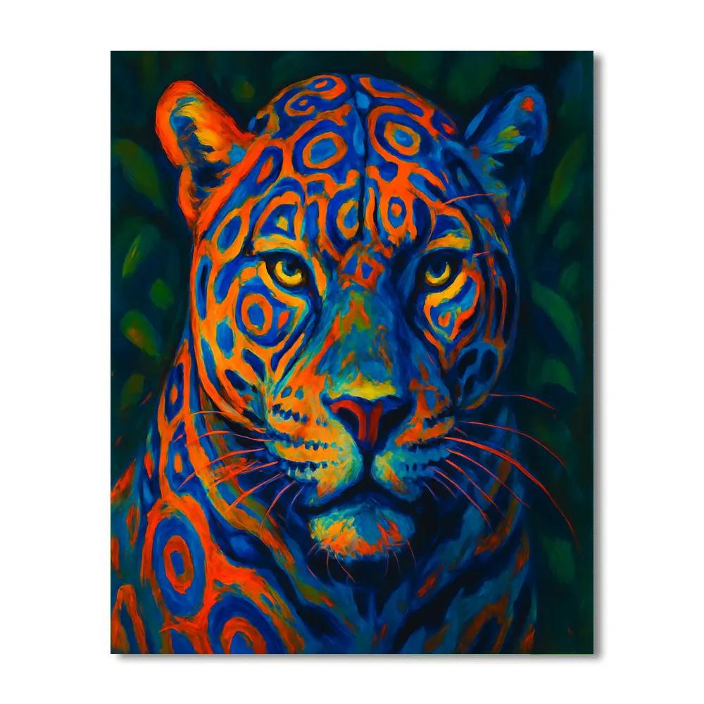 Jungle Rhythm Jaguar Paint by numbers art