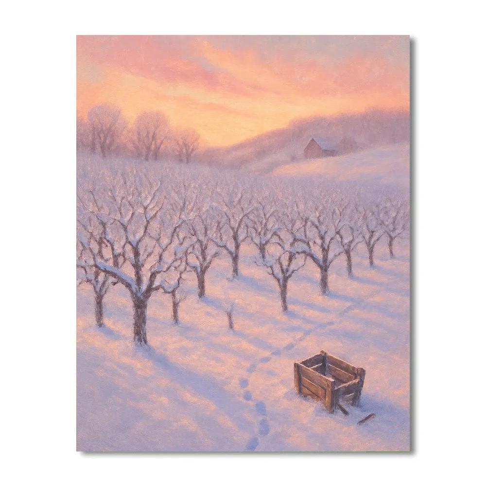 Winter Orchard At Rose Dawn DIY paint by numbers