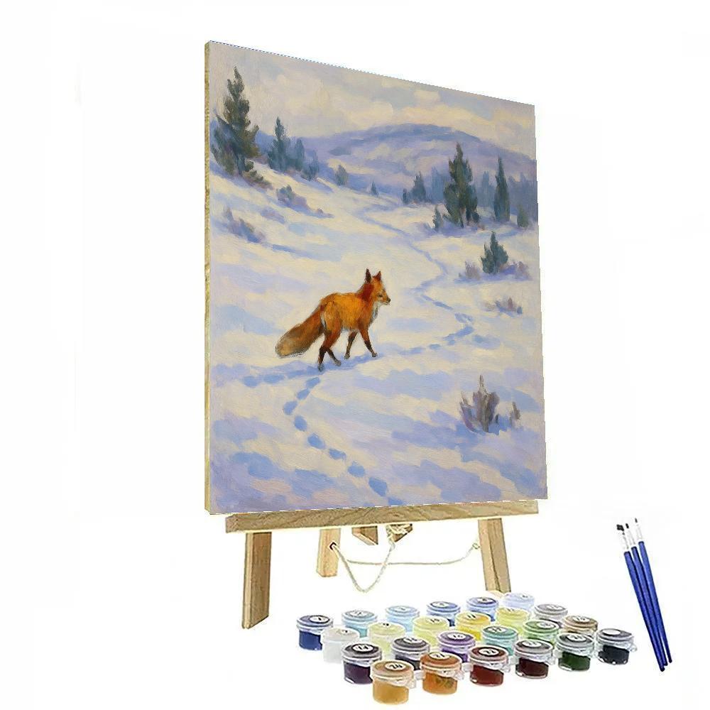 Fox Trail Beyond The Hill Paint by numbers kits