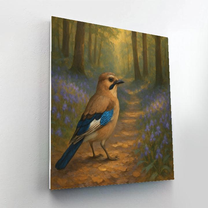 Bluebell Forest Jay Path DIY paint by numbers
