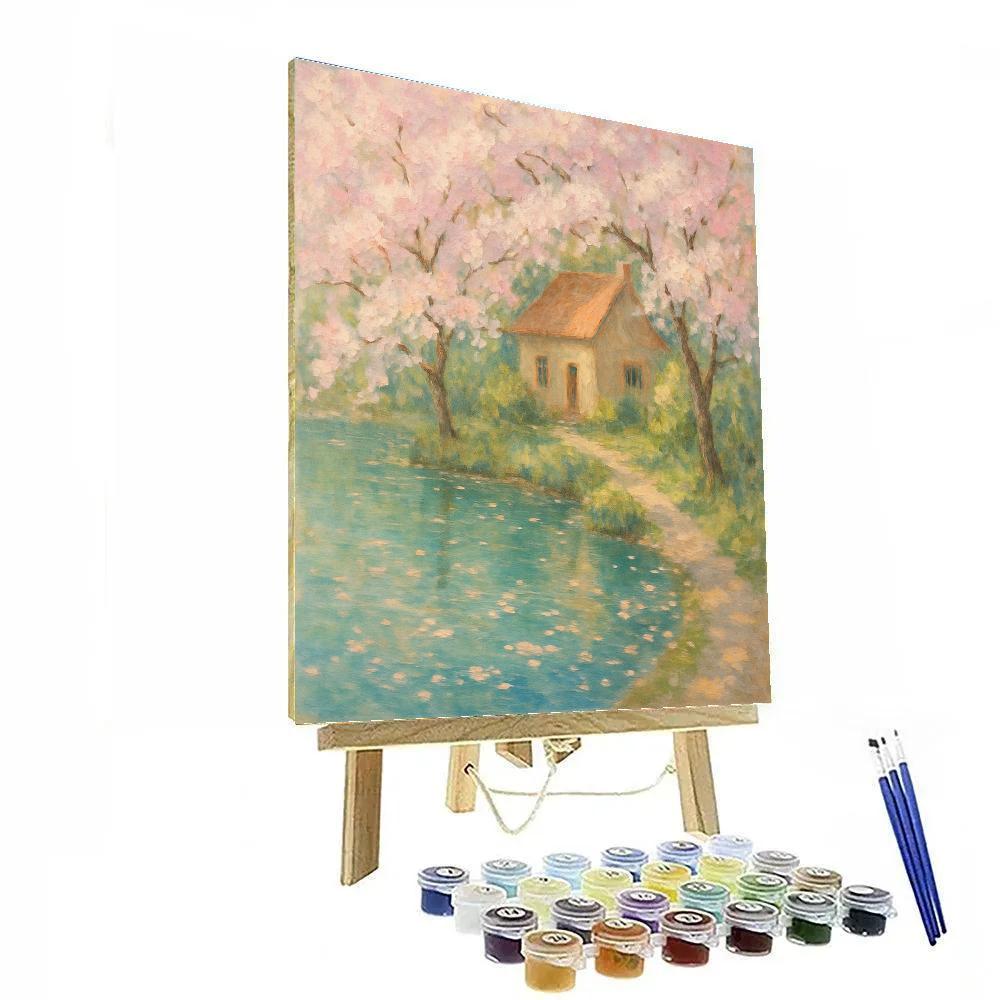 Spring Blossom Shoreline Retreat paint by color