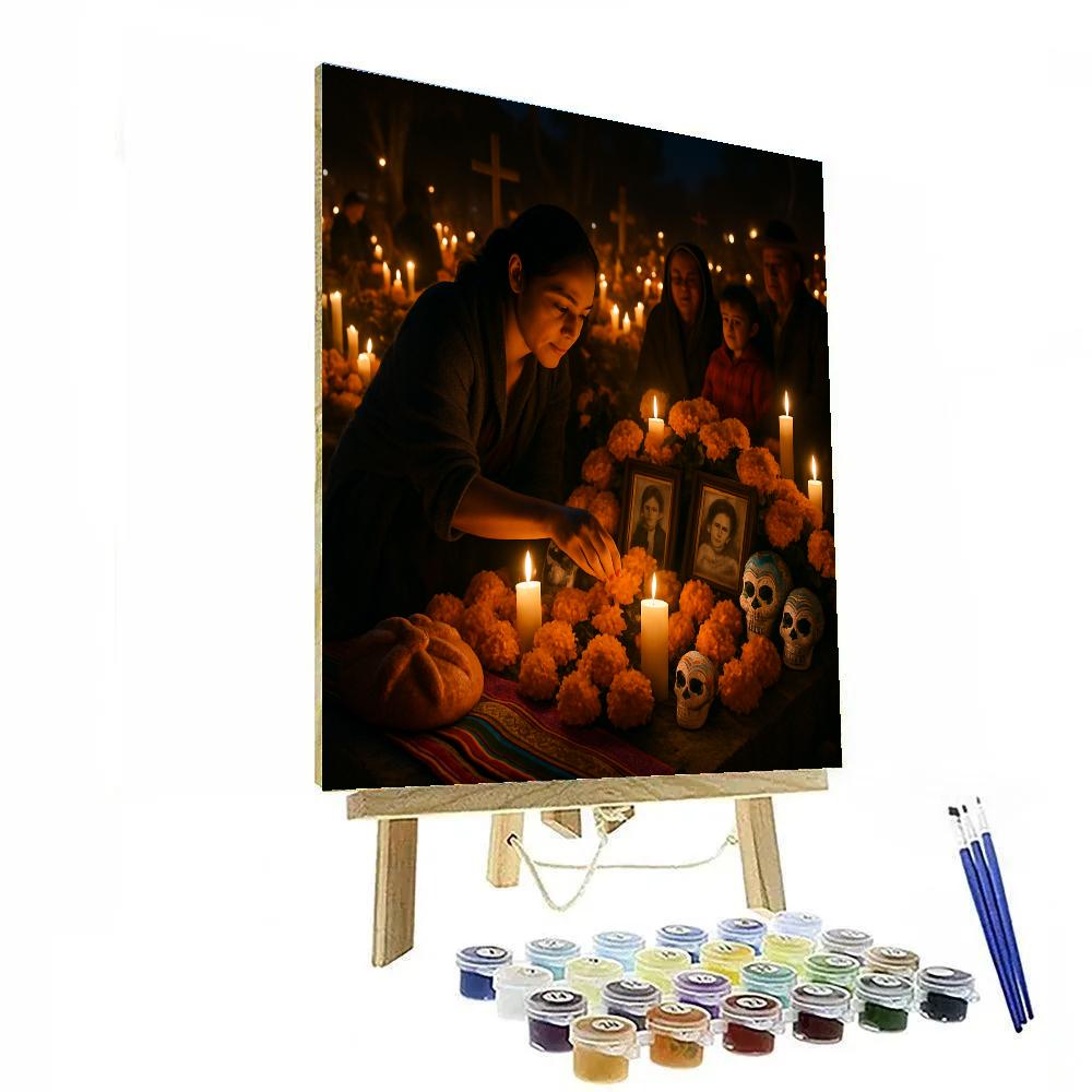 Dia De Muertos Night Vigil In Oaxaca paint by numbers