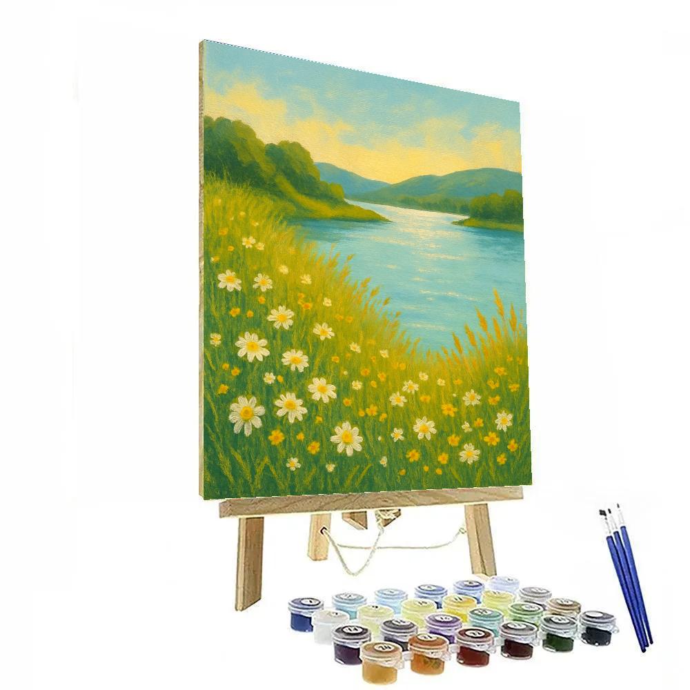 Sunlit Meadow Inlet By Gentle Lake Numbered painting kits
