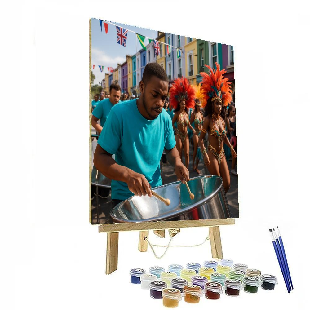 Notting Hill Carnival Steelband Parade Paint by numbers kits