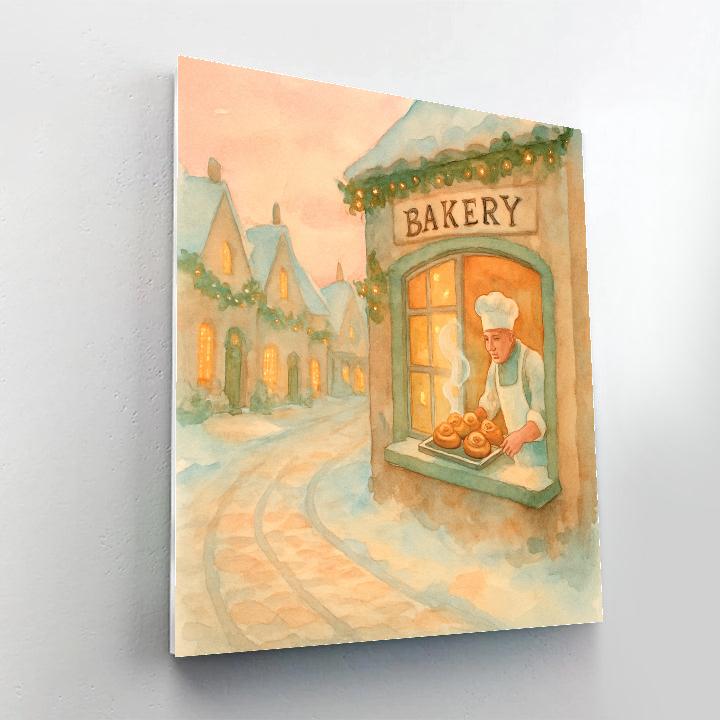 Northern Bakery Warmth Number painting