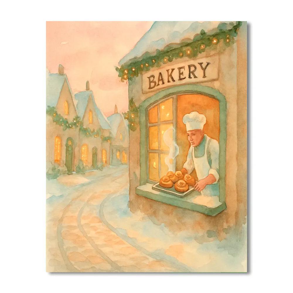 Northern Bakery Warmth Number painting