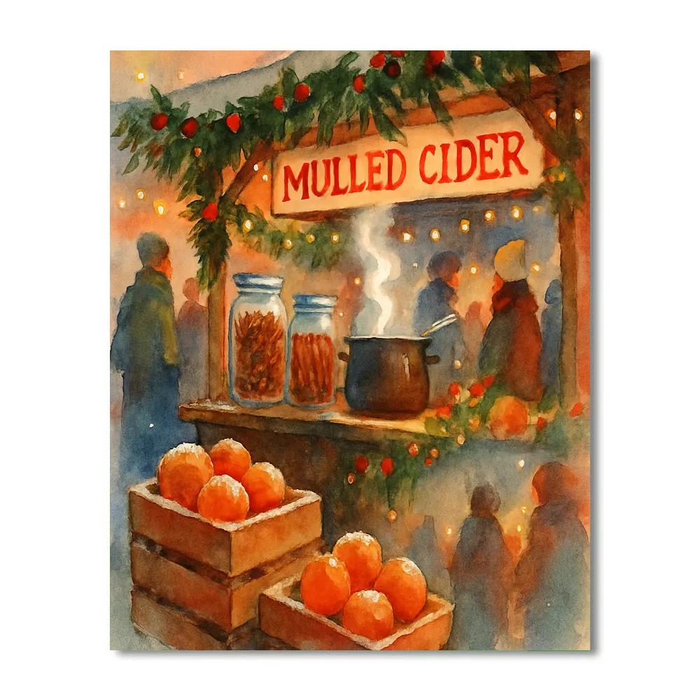 Holiday Market Spice Aisle paint by number